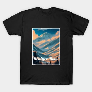 Bridger Bowl ski Montana USA T-Shirt